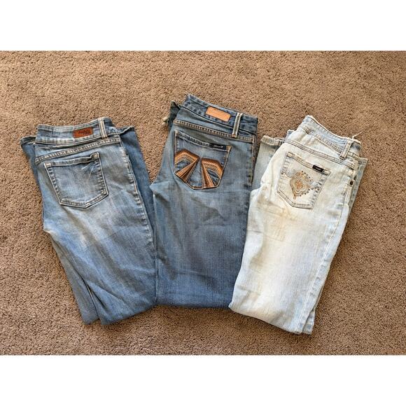 4 Pairs of Ripped Craft Jeans for Upcycling Project- Seven, Charlotte Russe, Etc - Picture 16 of 16